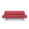 Divano letto in tessuto rosso, anni '60, Immagine 4