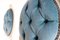 Wooden Chairs in Blue Velvet, Italy, 1960, Set of 12, Image 6