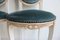 Wooden Chairs in Blue Velvet, Italy, 1960, Set of 12, Image 7