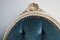 Wooden Chairs in Blue Velvet, Italy, 1960, Set of 12, Image 5