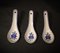 Bols à Riz en Porcelaine avec 3 Cuillères, Chine, 1940s, Set de 9 3