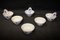 Bols à Riz en Porcelaine avec 3 Cuillères, Chine, 1940s, Set de 9 9
