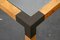 Table Basse en Bruyère et Laiton, 1980s 4