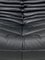 Mobilier de Salon Togo en Cuir Noir par Michel Ducaroy pour Ligne Roset, France, Set de 3 9