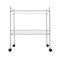 Metal and Glass Service Trolley, 1980s 3