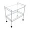 Metal and Glass Service Trolley, 1980s 2