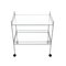 Metal and Glass Service Trolley, 1980s 1