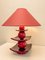 Japanische Pagoda Tischlampe von Louis Drimmer, Frankreich, 1980er 5