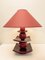 Japanische Pagoda Tischlampe von Louis Drimmer, Frankreich, 1980er 8