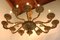 Antique Italian Oval Chandelier in Brass, 1920s, Image 3