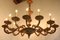 Antique Italian Oval Chandelier in Brass, 1920s, Image 5