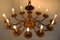 Antique Italian Oval Chandelier in Brass, 1920s, Image 12