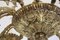 Antique Italian Oval Chandelier in Brass, 1920s, Image 4