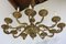 Antique Italian Oval Chandelier in Brass, 1920s, Image 8