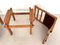 Italian Country Living Room Set in Oak with Bouclé Upholstery, 1970s, Set of 5, Image 25
