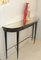 Italian Mid-Century Console Table with Mirrored Top 4