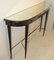 Italian Mid-Century Console Table with Mirrored Top 2