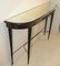 Table Console Mid-Century avec Plateau en Miroir, Italie 2