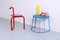 Postmoderner blauer Beistelltisch Tranaro von Ikea, 1990er 3