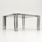 Italian Square Chromed Metal Coffee Table 5