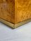 Lacquered Burlwood and Brass Credenza, 1970s 9