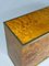 Lacquered Burlwood and Brass Credenza, 1970s 10