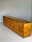 Lacquered Burlwood and Brass Credenza, 1970s 5
