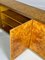 Lacquered Burlwood and Brass Credenza, 1970s 15