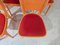 Orange Chairs by Joamin Baumann for Baumann, Paris, 1970s, Set of 12 12