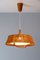 Lampada grande in teak e sisal attribuita a Temde Leuchten, anni '60, Immagine 1