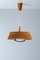 Grande Lampe à Suspension en Teck et Sisal attribuée à Temde Leuchten, 1960s 6