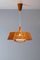 Lampada grande in teak e sisal attribuita a Temde Leuchten, anni '60, Immagine 3