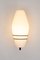 Große Außenlampe aus Metall und Opalglas 6