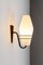 Große Außenlampe aus Metall und Opalglas 1