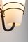 Große Außenlampe aus Metall und Opalglas 7