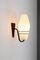 Große Außenlampe aus Metall und Opalglas 2