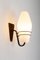 Große Außenlampe aus Metall und Opalglas 5