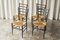 Chiavari Chairs in Ebonized Wood and Straw by Gio Ponti for Fratelli Spinetto, Italy, 1940s, Set of 4 4