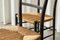 Chiavari Chairs in Ebonized Wood and Straw by Gio Ponti for Fratelli Spinetto, Italy, 1940s, Set of 4 10