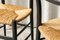 Chiavari Chairs in Ebonized Wood and Straw by Gio Ponti for Fratelli Spinetto, Italy, 1940s, Set of 4 8