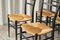 Chiavari Chairs in Ebonized Wood and Straw by Gio Ponti for Fratelli Spinetto, Italy, 1940s, Set of 4 5