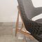 Set of Shell Chair with Ottoman attributed to Ib Kofod-Larsen for Christensen & Larsen, Denmark, 1955, Image 8