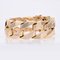 18 Karat Yellow Gold Geometric Curb Chain Large Bracelet, 1960s 5