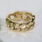 18 Karat Yellow Gold Geometric Curb Chain Large Bracelet, 1960s 3