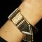 Diamonds 18 Karat Yellow Gold Belt Bracelet, 1950s 9