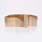 Diamonds 18 Karat Yellow Gold Belt Bracelet, 1950s 8