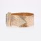 Diamonds 18 Karat Yellow Gold Belt Bracelet, 1950s 4