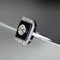 Art Deco Diamant Onyx Platin Ring, 1930er 9