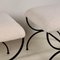 Set of Large Strapontin Shearling Stools by Atelier Cabanel, Image 5