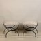 Set of Large Strapontin Shearling Stools by Atelier Cabanel, Image 2